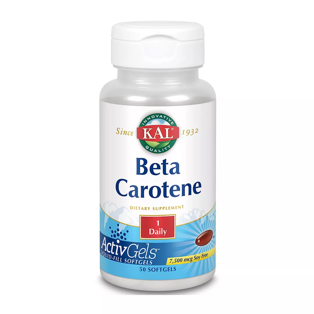Supliment alimentar Beta Carotene, 50 capsule moi, Kal, [],farmaciabajan.ro