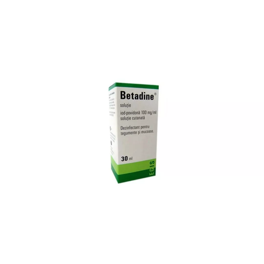Betadine soluție, 30 ml, Egis Pharmaceuticals, [],farmaciabajan.ro