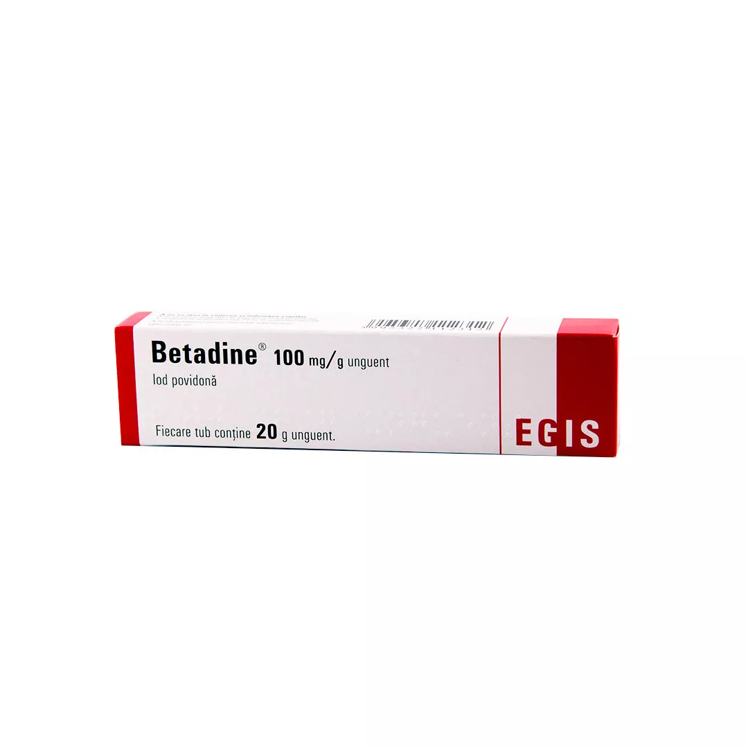 Betadine unguent, 20 g, Egis Pharmaceutical, [],farmaciabajan.ro