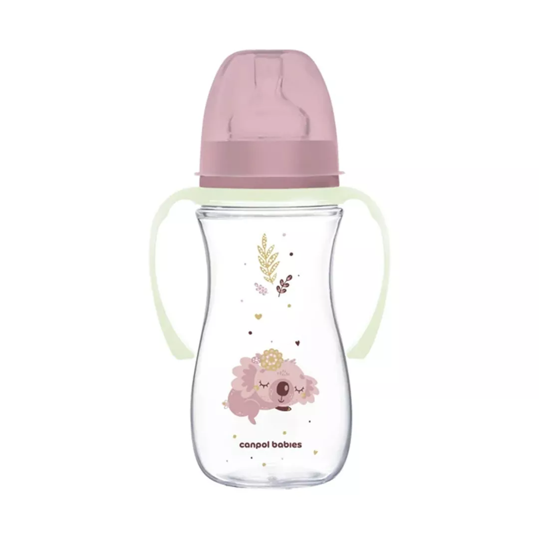 Biberon anticolici cu gat larg Sleepy Koala 35/238, 300 ml, Canpol, [],farmaciabajan.ro