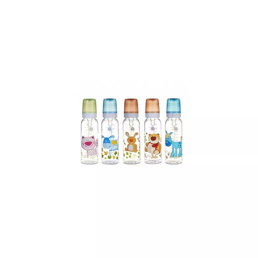Biberon din tritan "Happy Animals" 11/841, 250 ml ( 12+), Canpol, [],farmaciabajan.ro