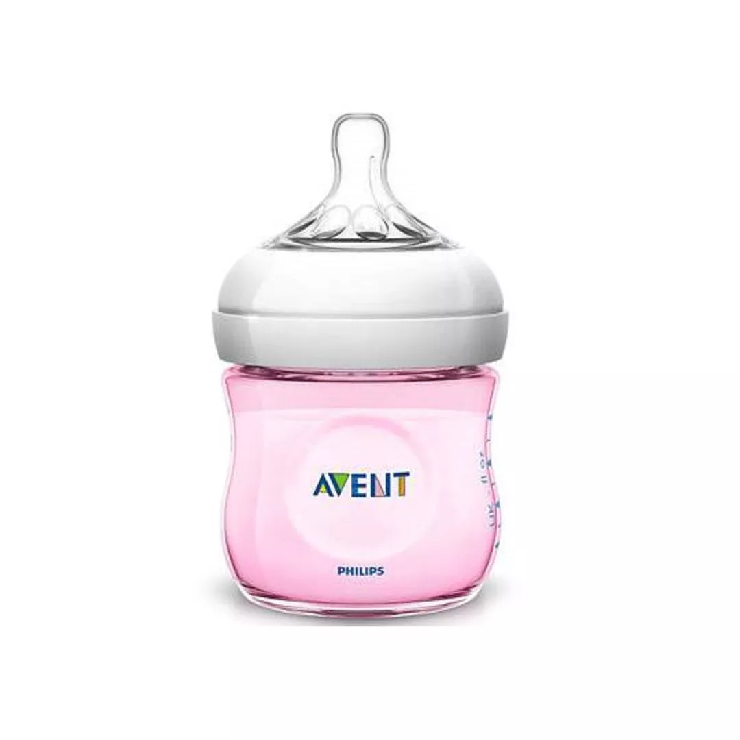Biberon Natural Ultra Soft, Roz, 125 ml, SCF031/17, Philips Avent, [],farmaciabajan.ro