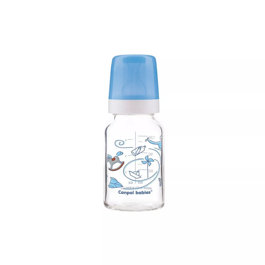 Biberon sticla 3+ luni 42/202, 120 ml, Canpol, [],farmaciabajan.ro