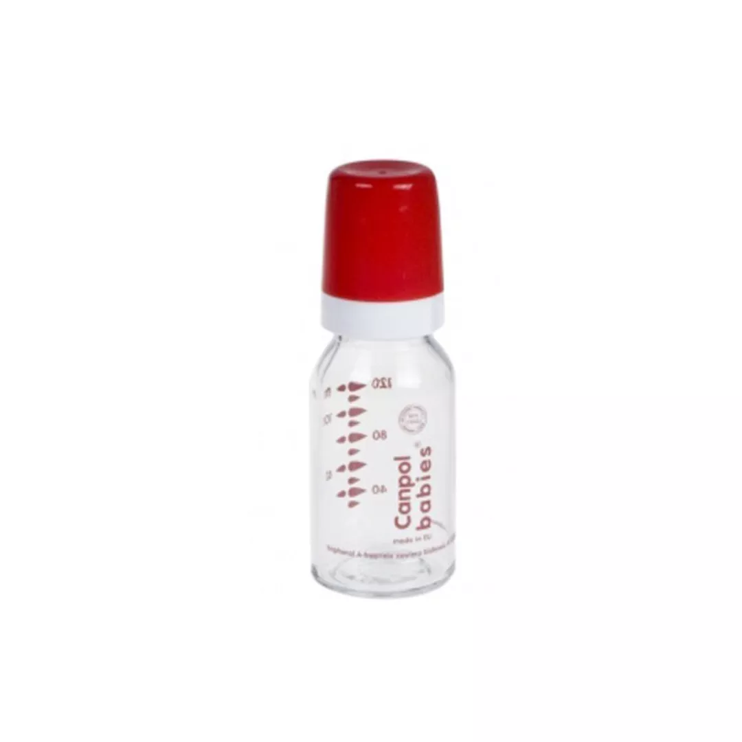 Biberon sticla 42/102, 120 ml, Canpol, [],farmaciabajan.ro