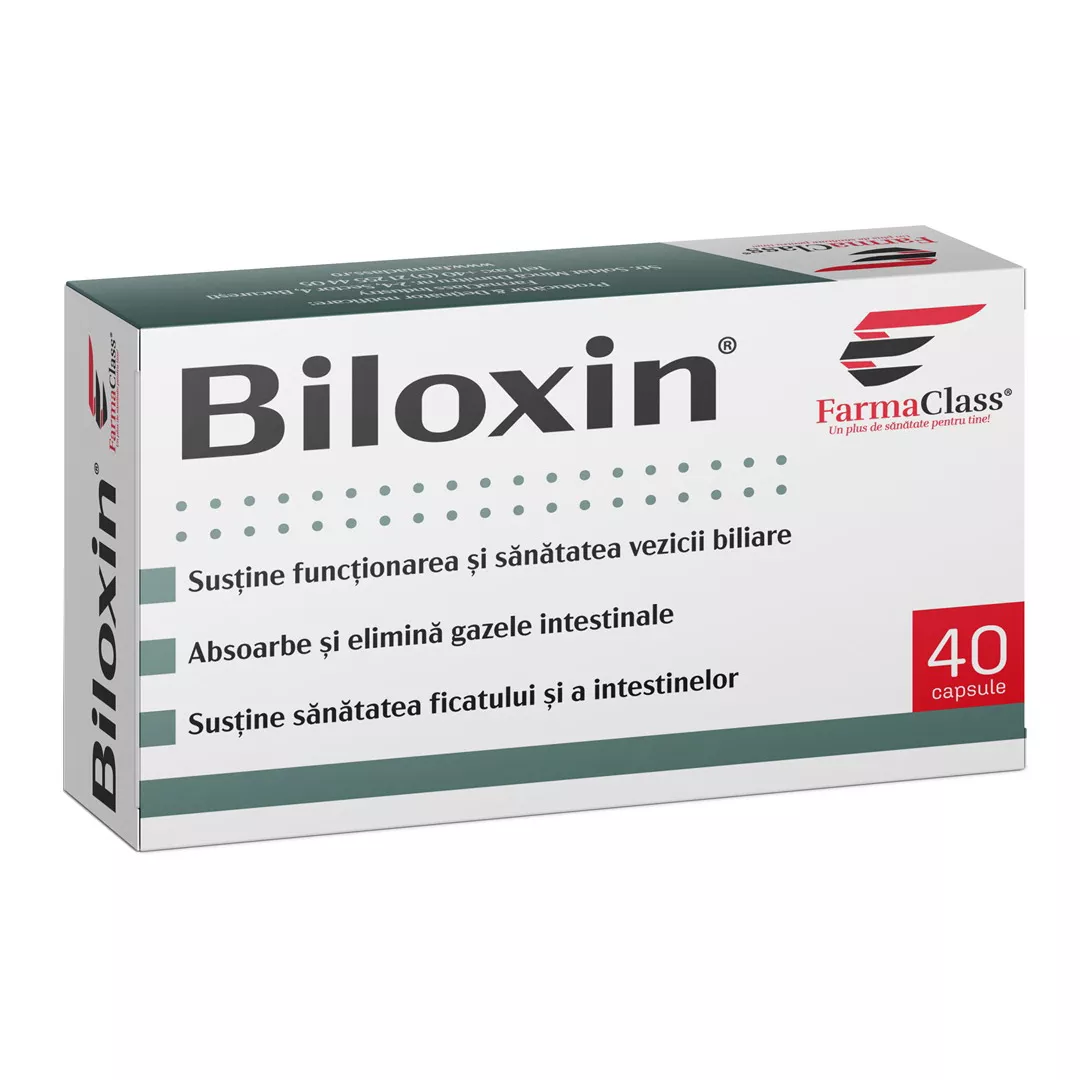 Biloxin, 40 capsule, FarmaClass, [],https:farmaciabajan.ro