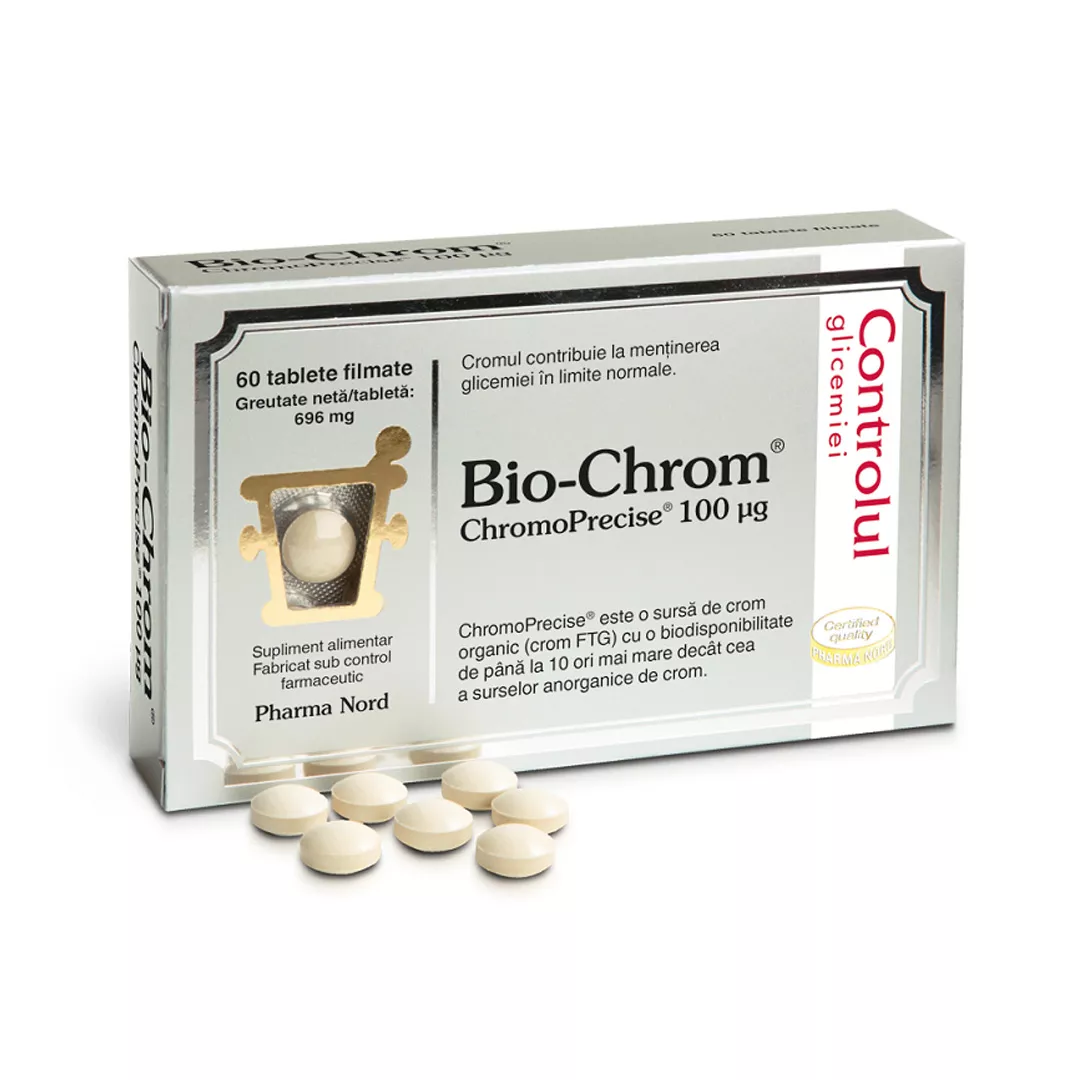Bio-Chrom, 60 tablete, Pharma Nord, [],https:farmaciabajan.ro