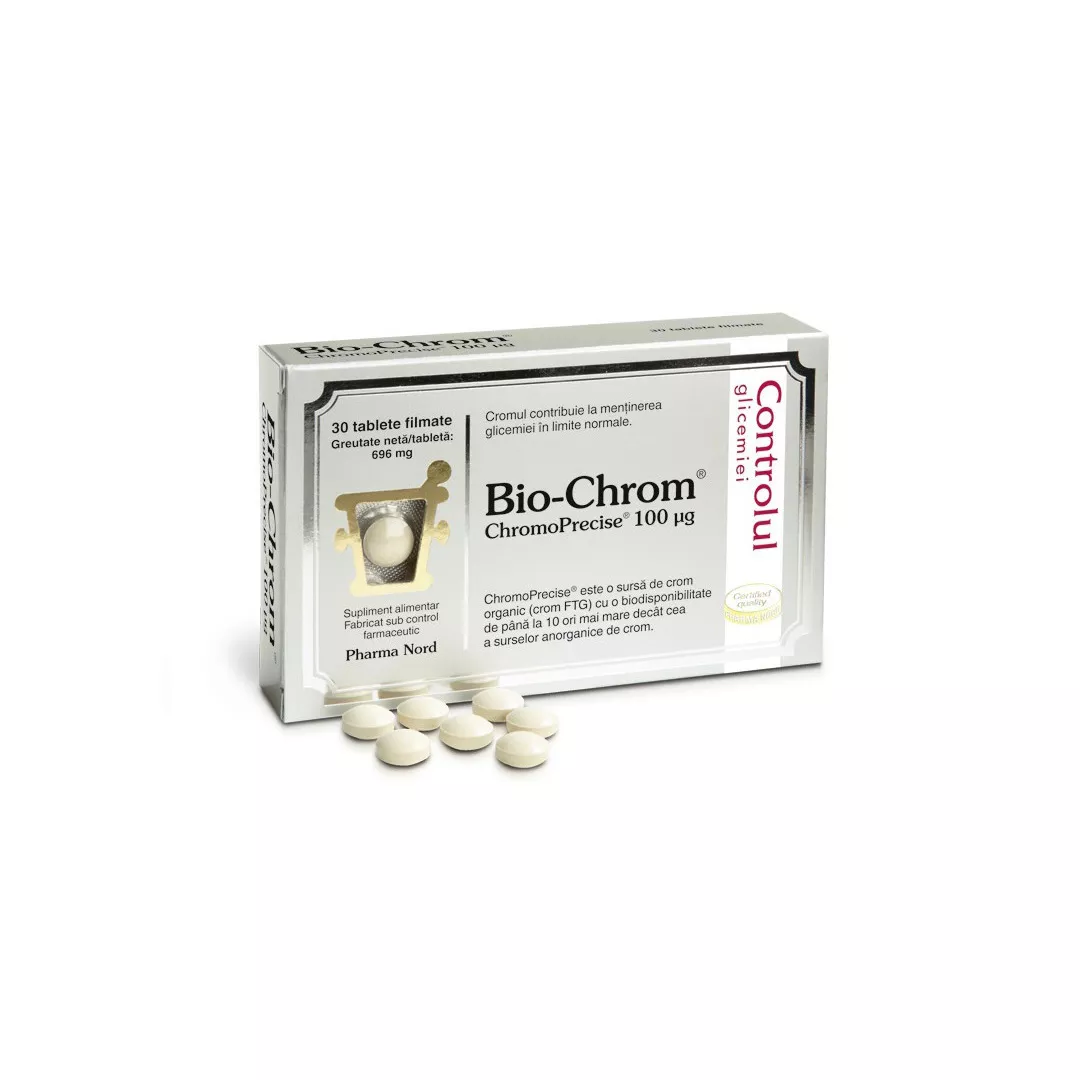 Bio-Chrom, 30 tablete, Pharma Nord, [],farmaciabajan.ro