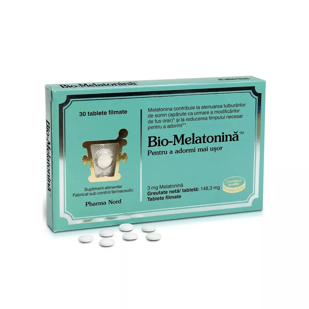 Bio-Melatonina, 30 tablete, Pharma Nord, [],https:farmaciabajan.ro