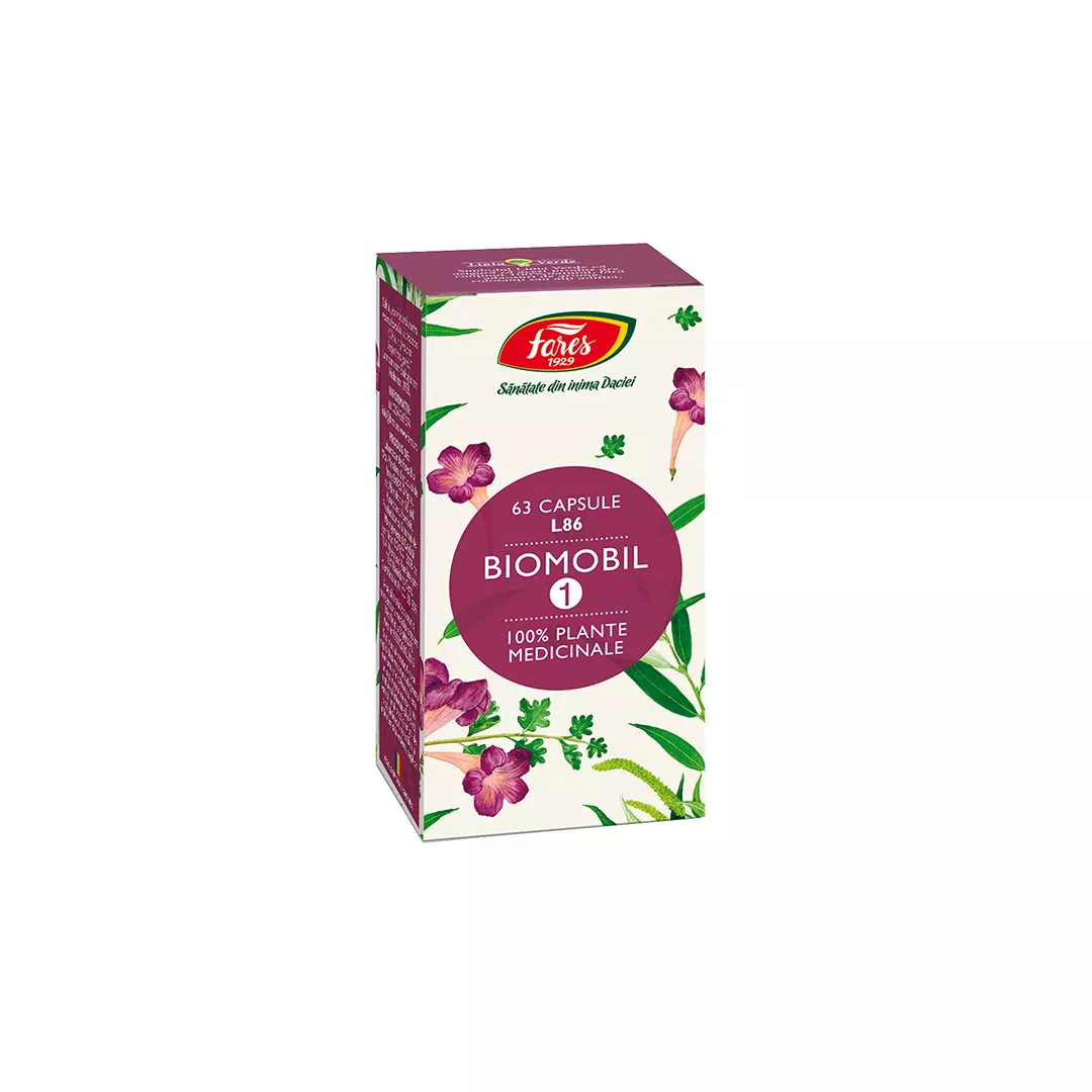 Biomobil 1, L86, 63 capsule, Fares, [],farmaciabajan.ro