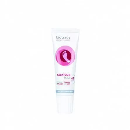 Gel exfoliant pentru picioare cu 40% uree Keratolin Foot, 15 ml, Biotrade, [],farmaciabajan.ro