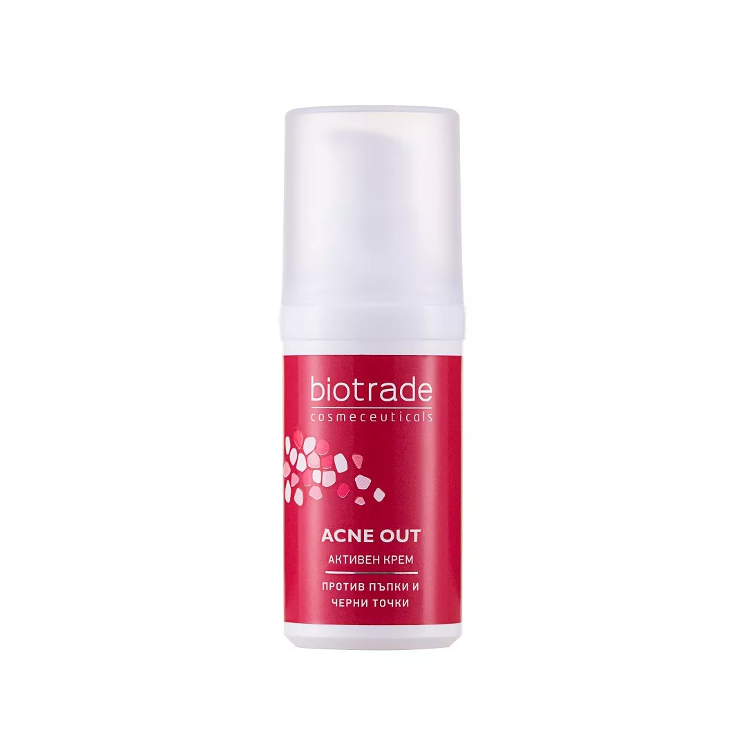 Crema activa pentru ten acneic Acne Out, 30 ml, Biotrade, [],farmaciabajan.ro