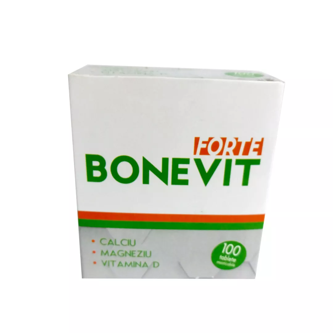 Bonevit Forte  (Ca+Mg+Vit.D) 100 comprimate, Hiral Labs, [],farmaciabajan.ro