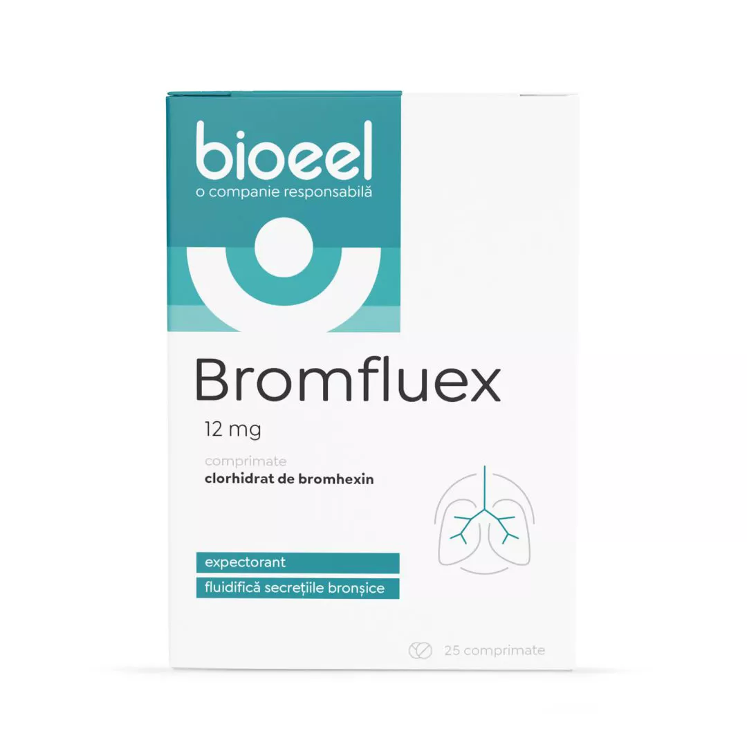 Bromfluex, 12 mg, 25 comprimate, Bioeel, [],farmaciabajan.ro