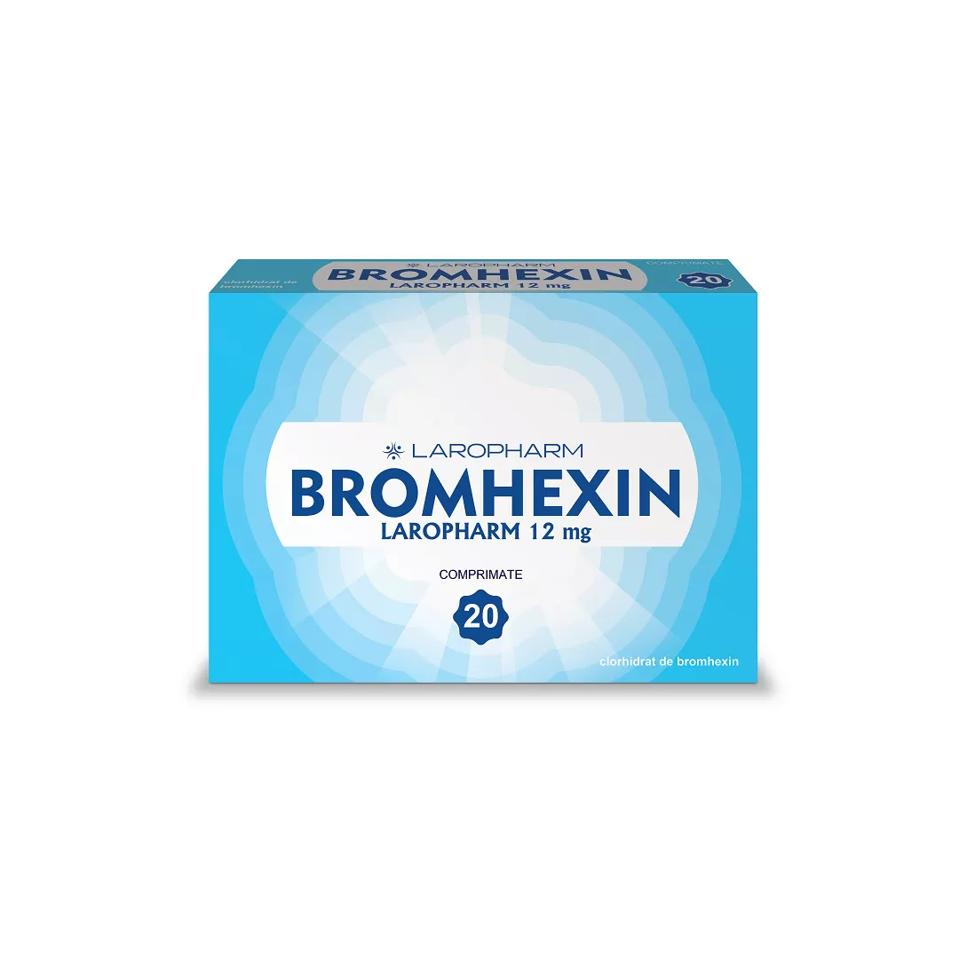 Bromhexin 12 mg, 20 comprimate, Laropharm, [],https:farmaciabajan.ro
