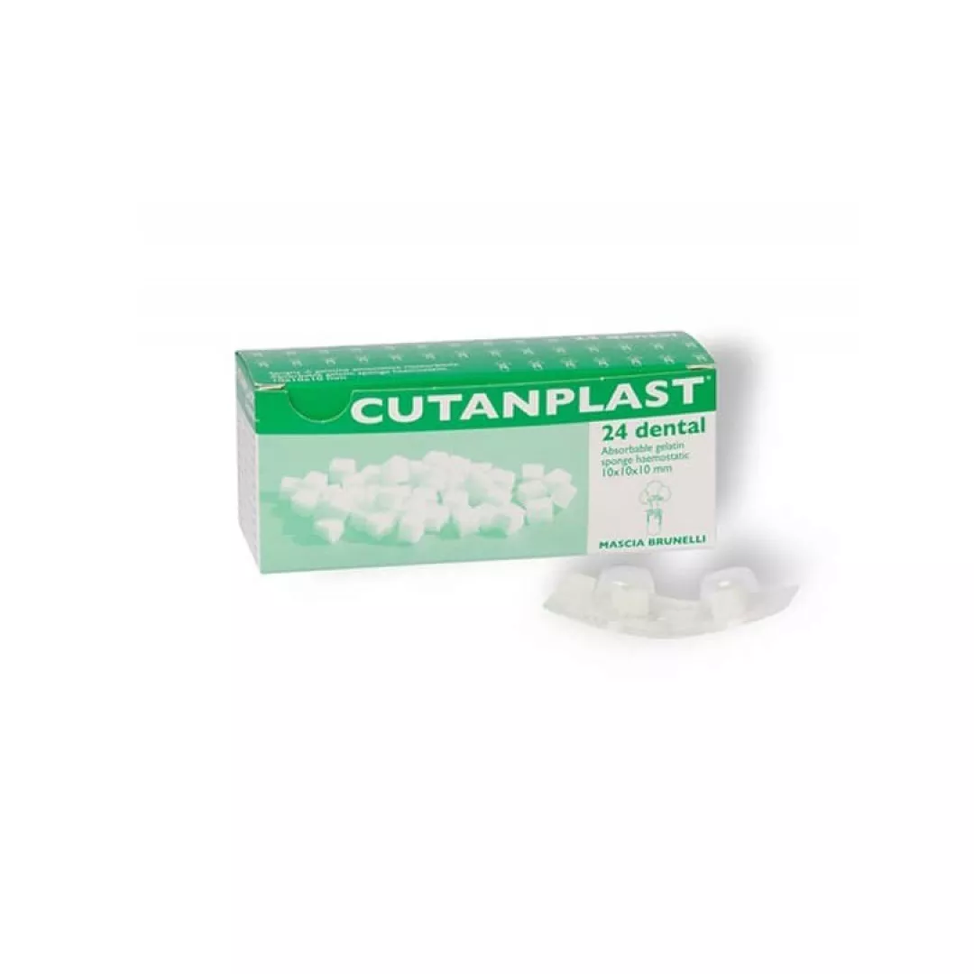 Bureti hemostatici sterili, 10x10x10 mm, 24 bucati, Cutanplast, [],farmaciabajan.ro