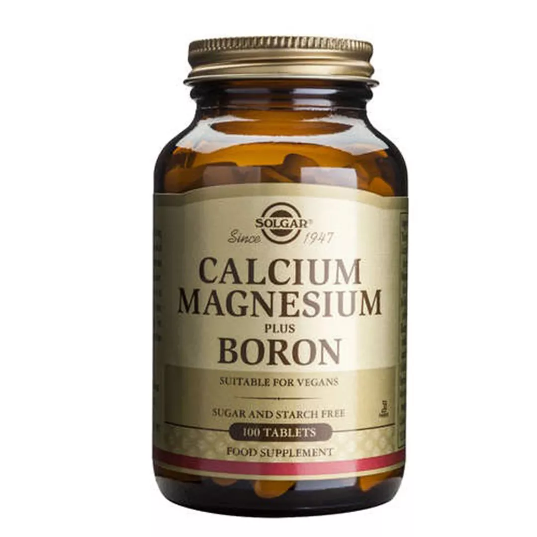 Calciu cu magneziu si boron, 100 tablete, Solgar, [],farmaciabajan.ro
