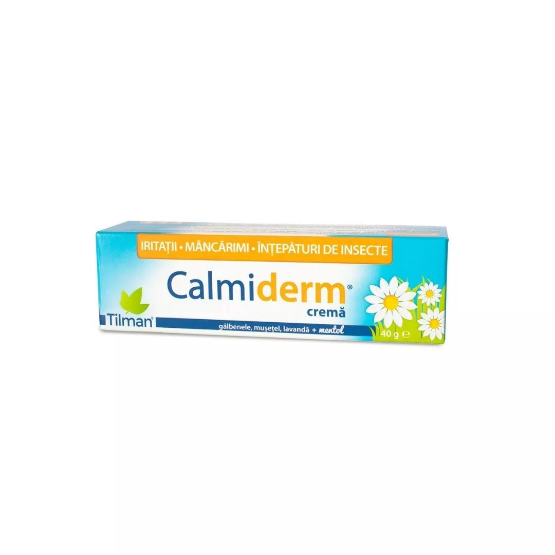 Calmiderm crema, ameliorarea iritatiilor si mancarimilor pielii, 40g, [],farmaciabajan.ro