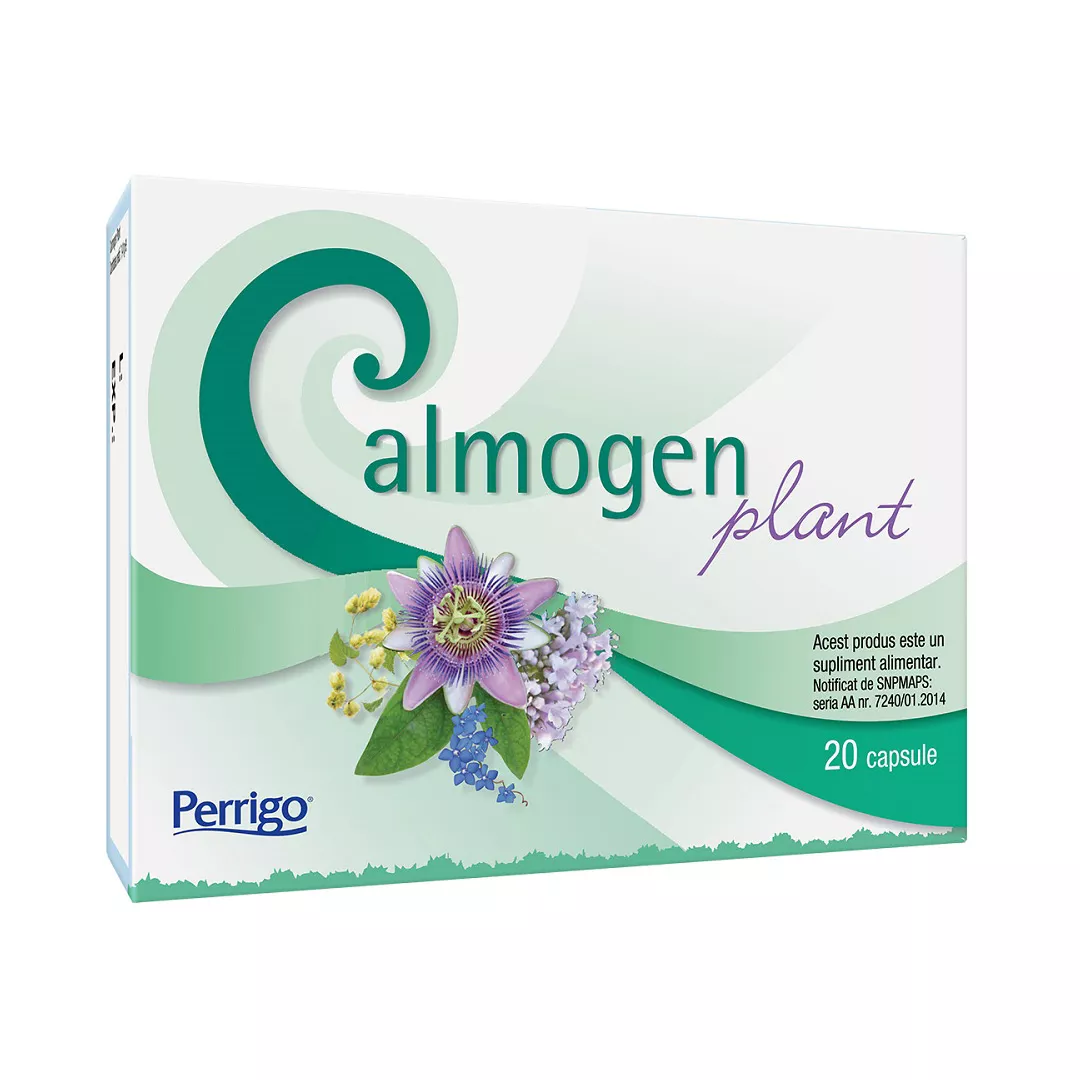 Calmogen Plant, 20 capsule, Omega Pharma, [],https:farmaciabajan.ro