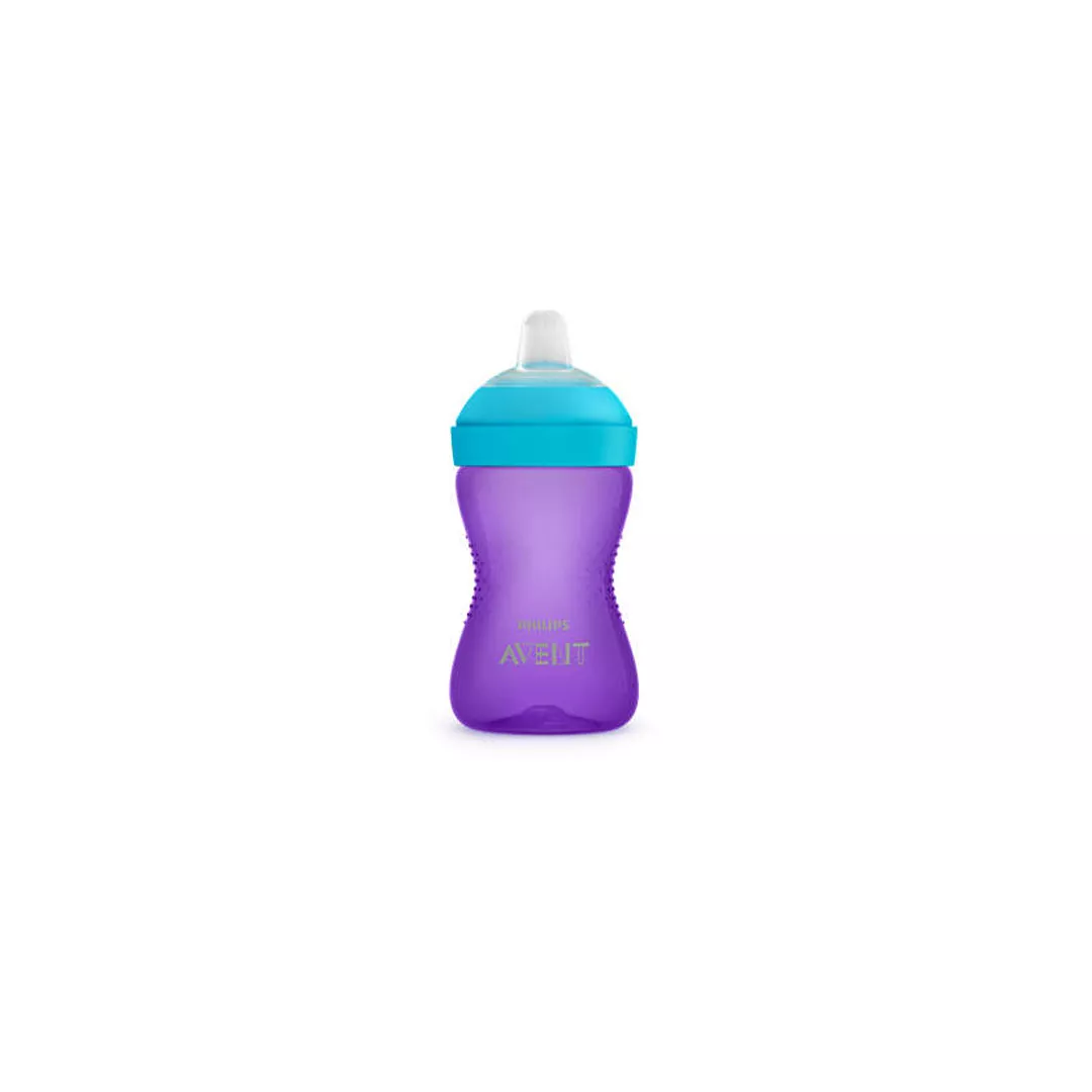 Cana cu tetina moale rezistenta fata, 300ml, +9luni, SCF 802/02, Philips Avent, [],farmaciabajan.ro