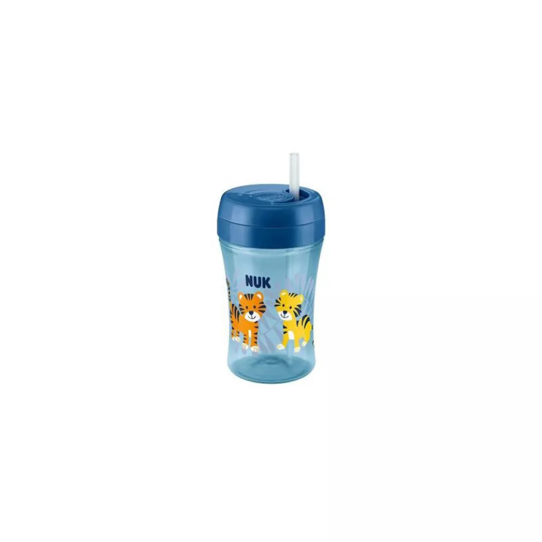 Cana Fun Cup cu pai din silicon, 18+ luni, Multicolor, 300 ml, Nuk, [],farmaciabajan.ro