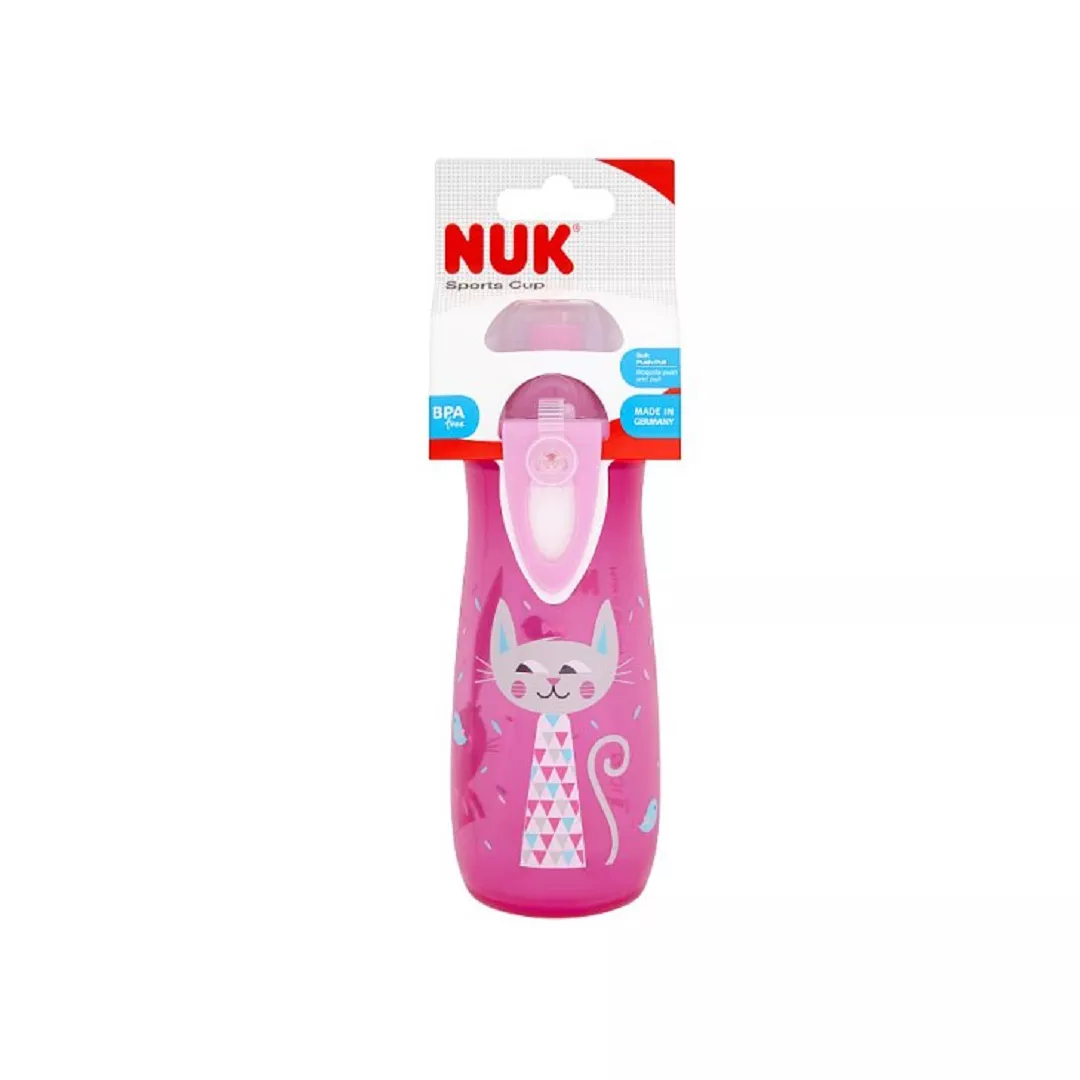 Cana sport cu adaptor Push-Pull, 450 ml, Nuk, [],farmaciabajan.ro