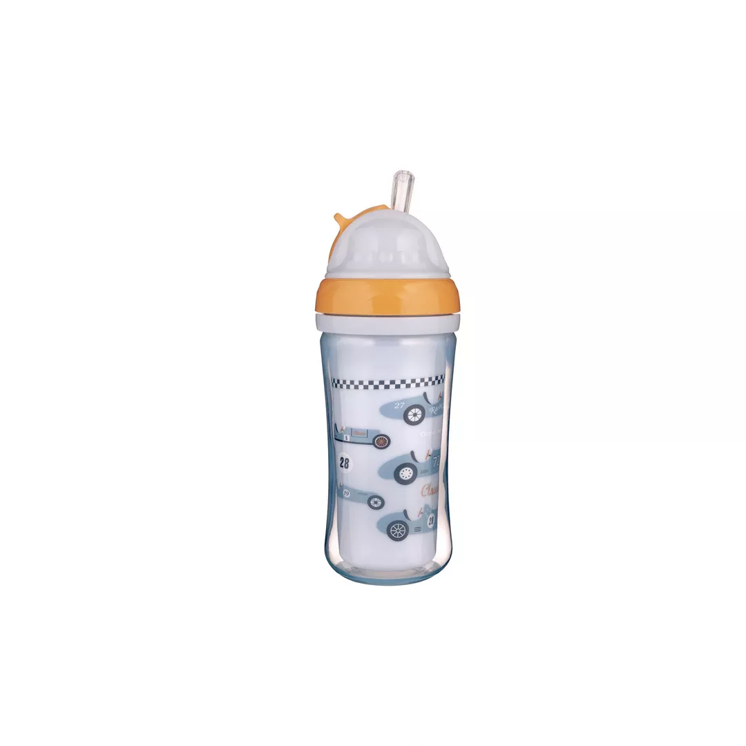 Cana sport cu pai retractabil „Masini“ 74/053, 260 ml, Canpol, [],farmaciabajan.ro