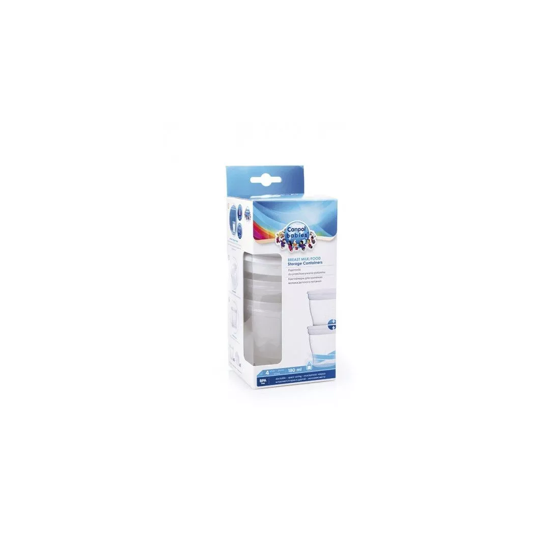 Recipient pastrare lapte sau mancare 4 bucati, 12/204 , Canpol, [],farmaciabajan.ro