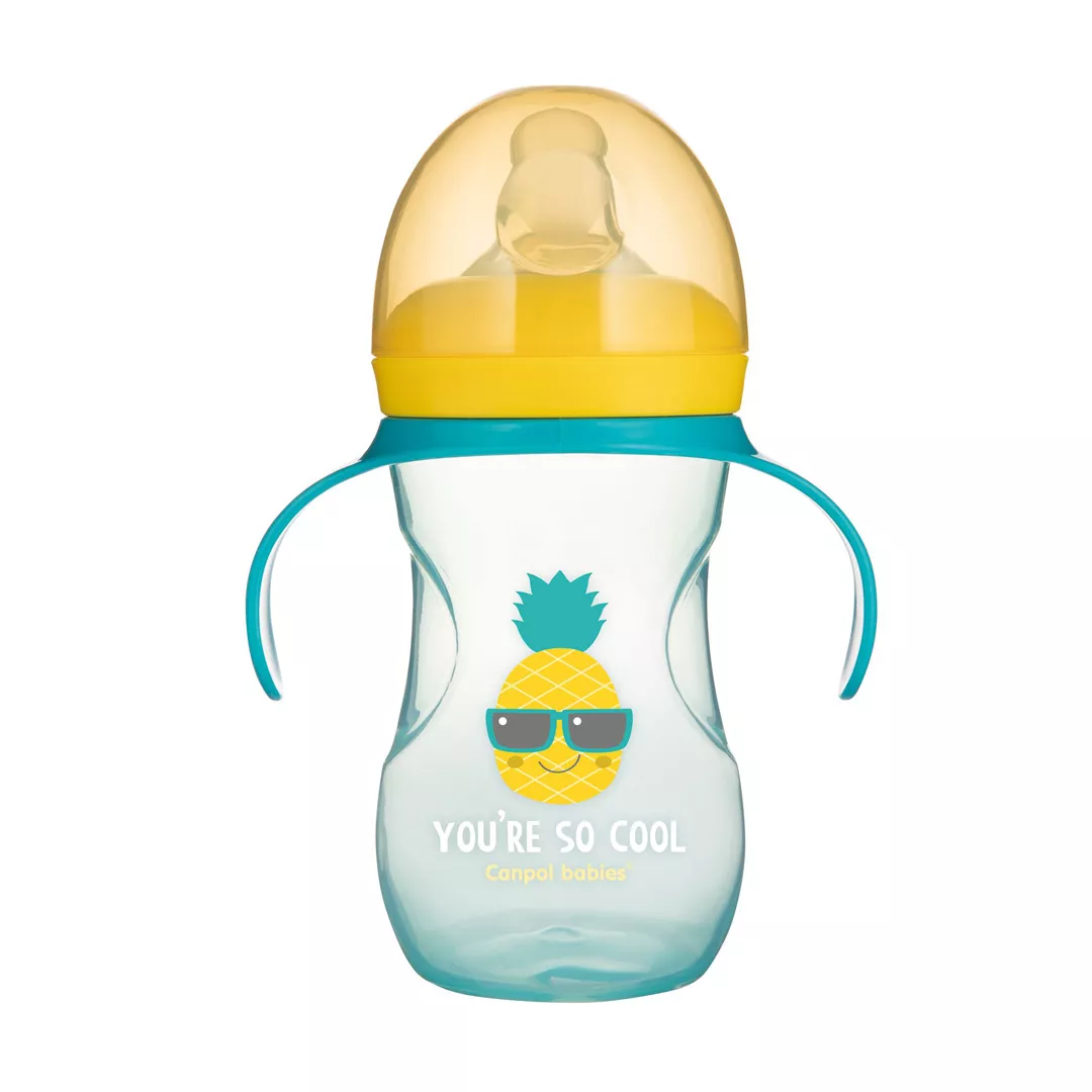 Canuta antrenament turquoise, 270 ml, 57/304, Canpol, [],farmaciabajan.ro