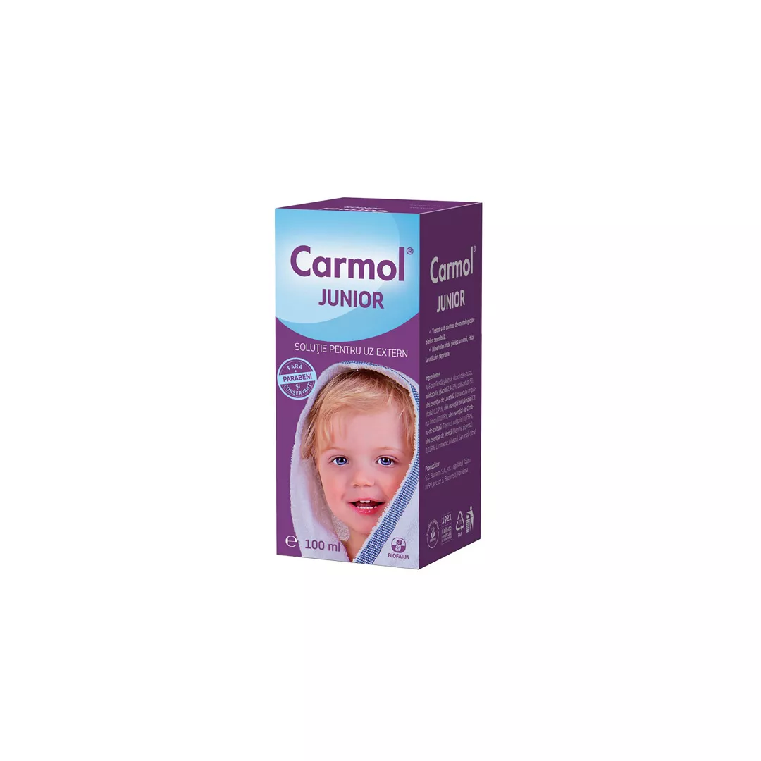 Carmol Junior, 100 ml, Biofarm, [],https:farmaciabajan.ro