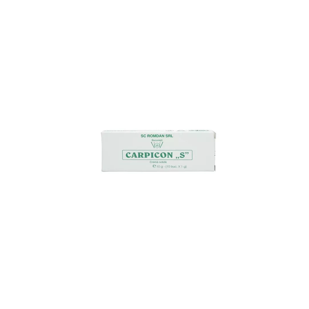 Carpicon S – Supozitoare, 10 g, Romdan, [],farmaciabajan.ro