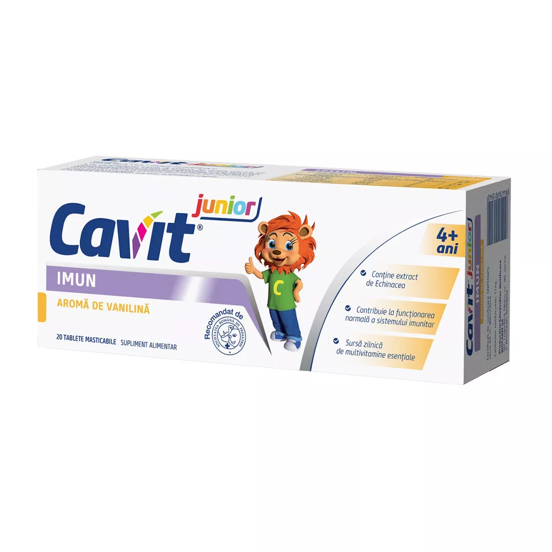 Cavit Junior Imun, 20 tablete, Biofarm, [],farmaciabajan.ro