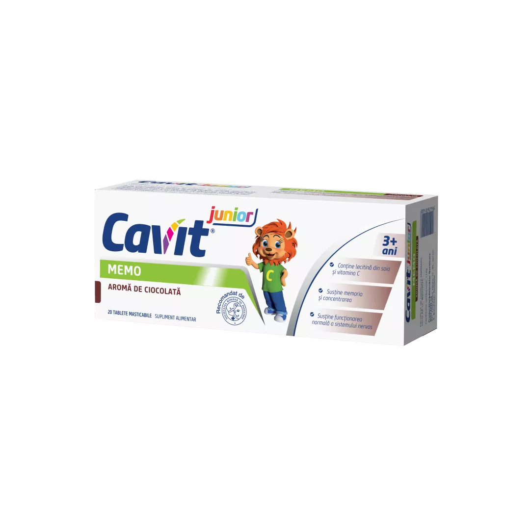 Cavit junior memo, 20 tablete, Biofarm, [],farmaciabajan.ro