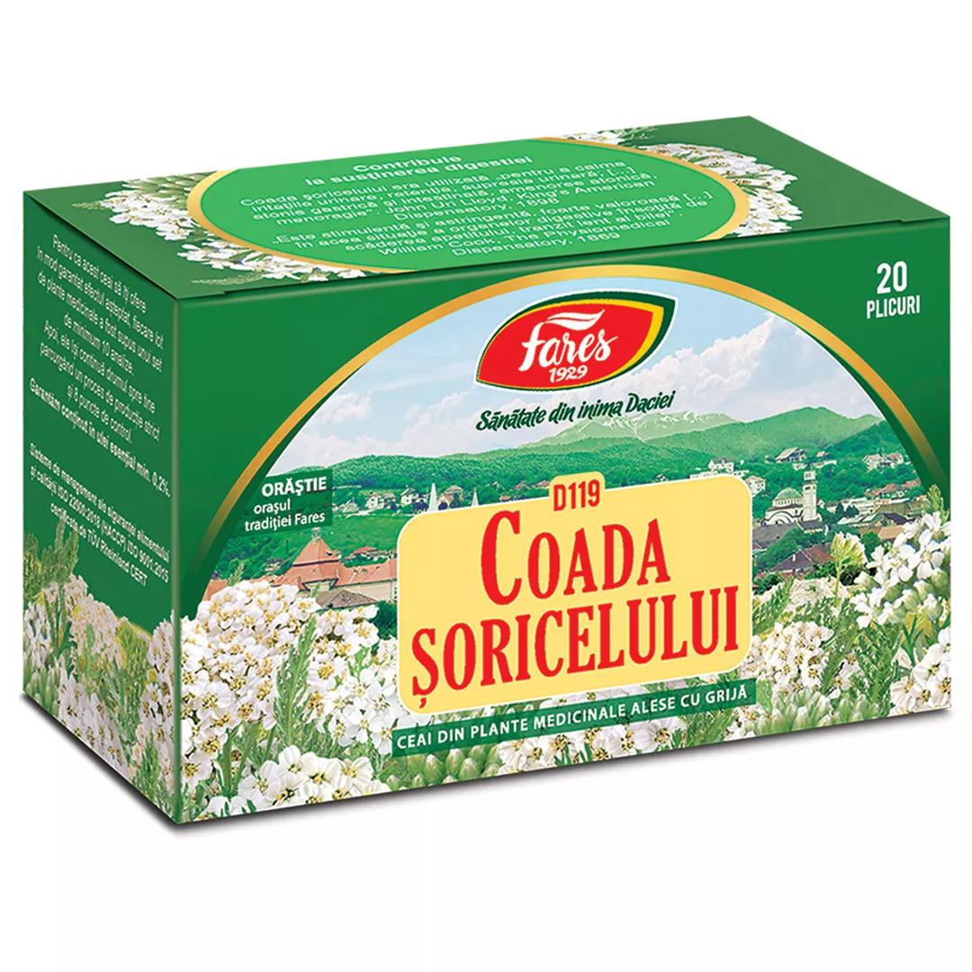 Ceai Coada Soricelului D 119, 20 plicuri, Fares, [],farmaciabajan.ro