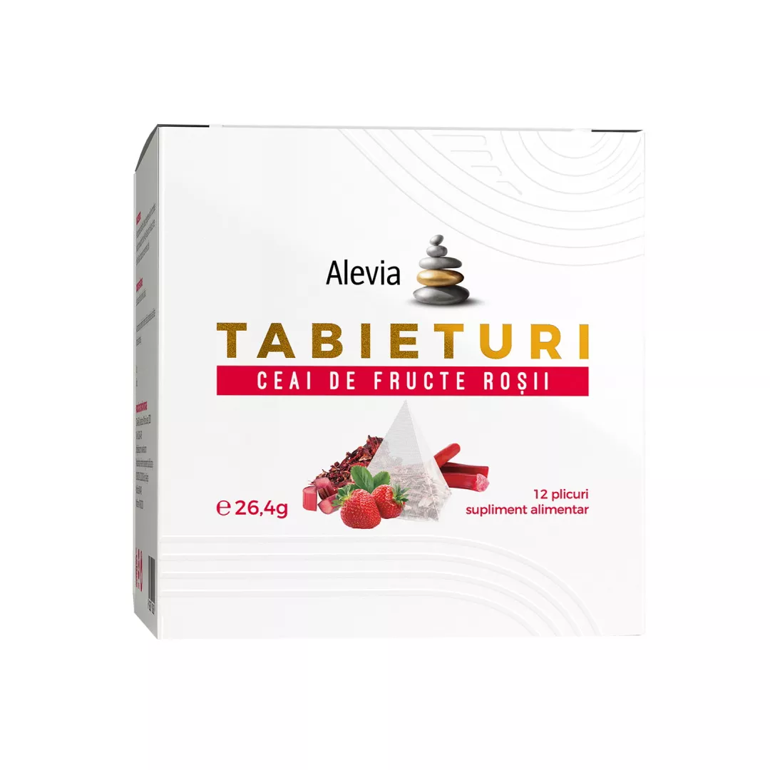 Ceai de fructe rosii Tabieturi , 12 plicuri, Alevia, [],farmaciabajan.ro