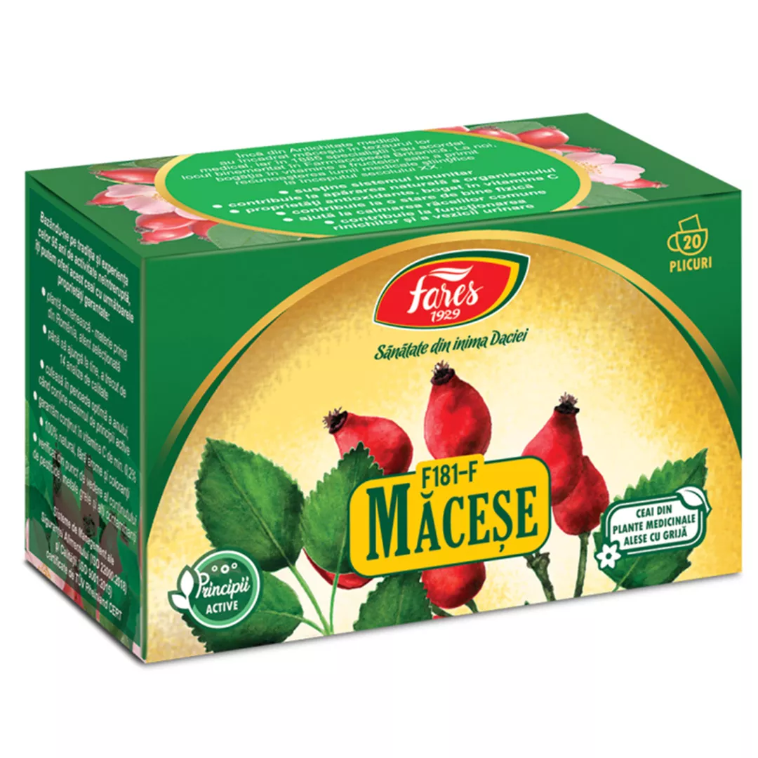 Ceai de macese F 181, 20 plicuri, Fares, [],farmaciabajan.ro