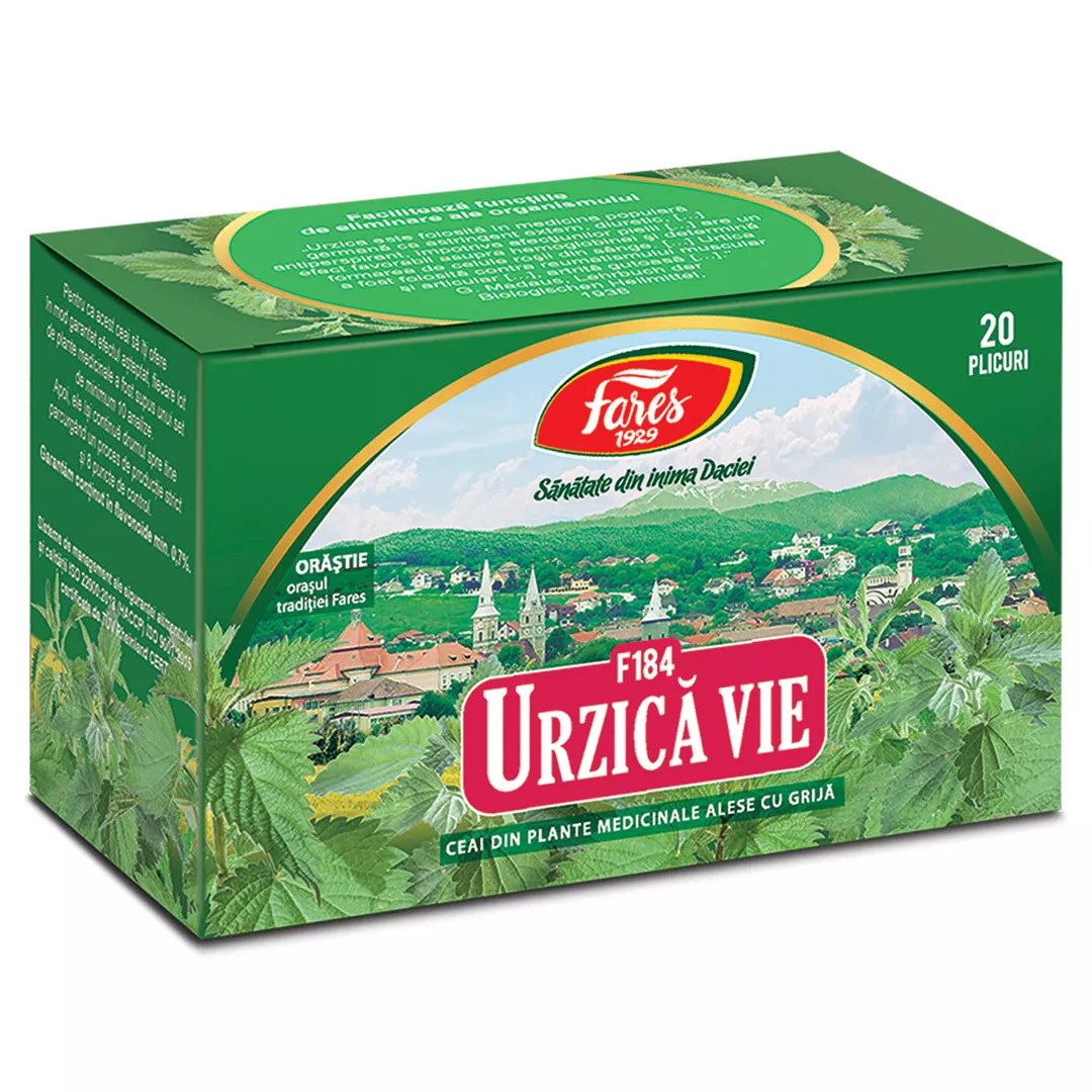Ceai de Urzica vie F 184, 20 plicuri, Fares, [],farmaciabajan.ro