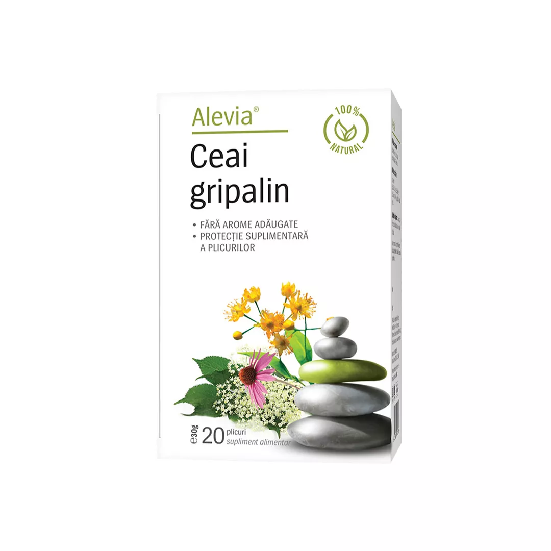 Ceai Gripalin, 20 plicuri, Alevia, [],farmaciabajan.ro