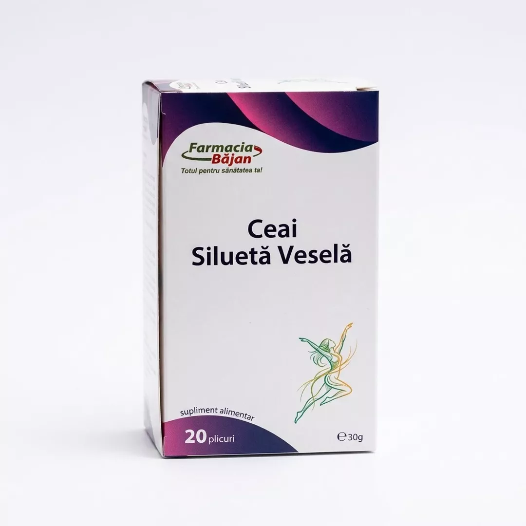 Ceai silueta vesela, 20 plicuri, Farmacia Bajan, [],farmaciabajan.ro