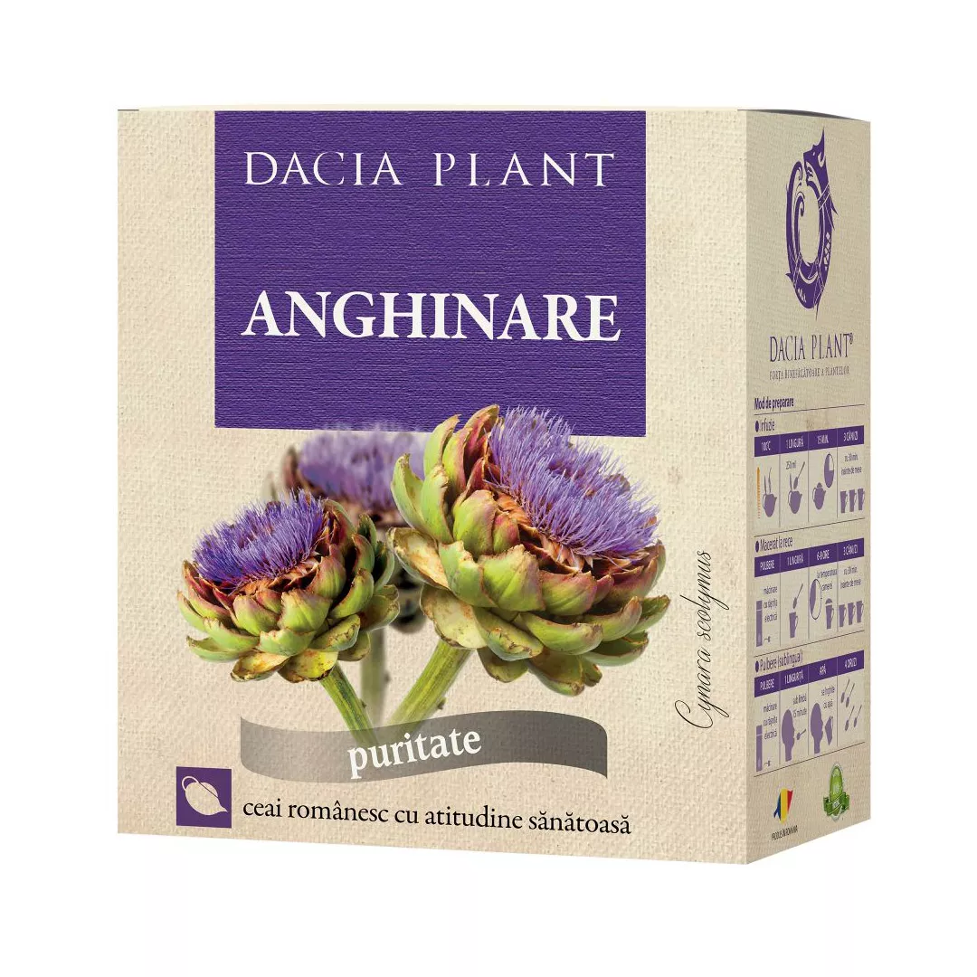 Ceai de Anghinare, 50 g, Dacia Plant, [],farmaciabajan.ro