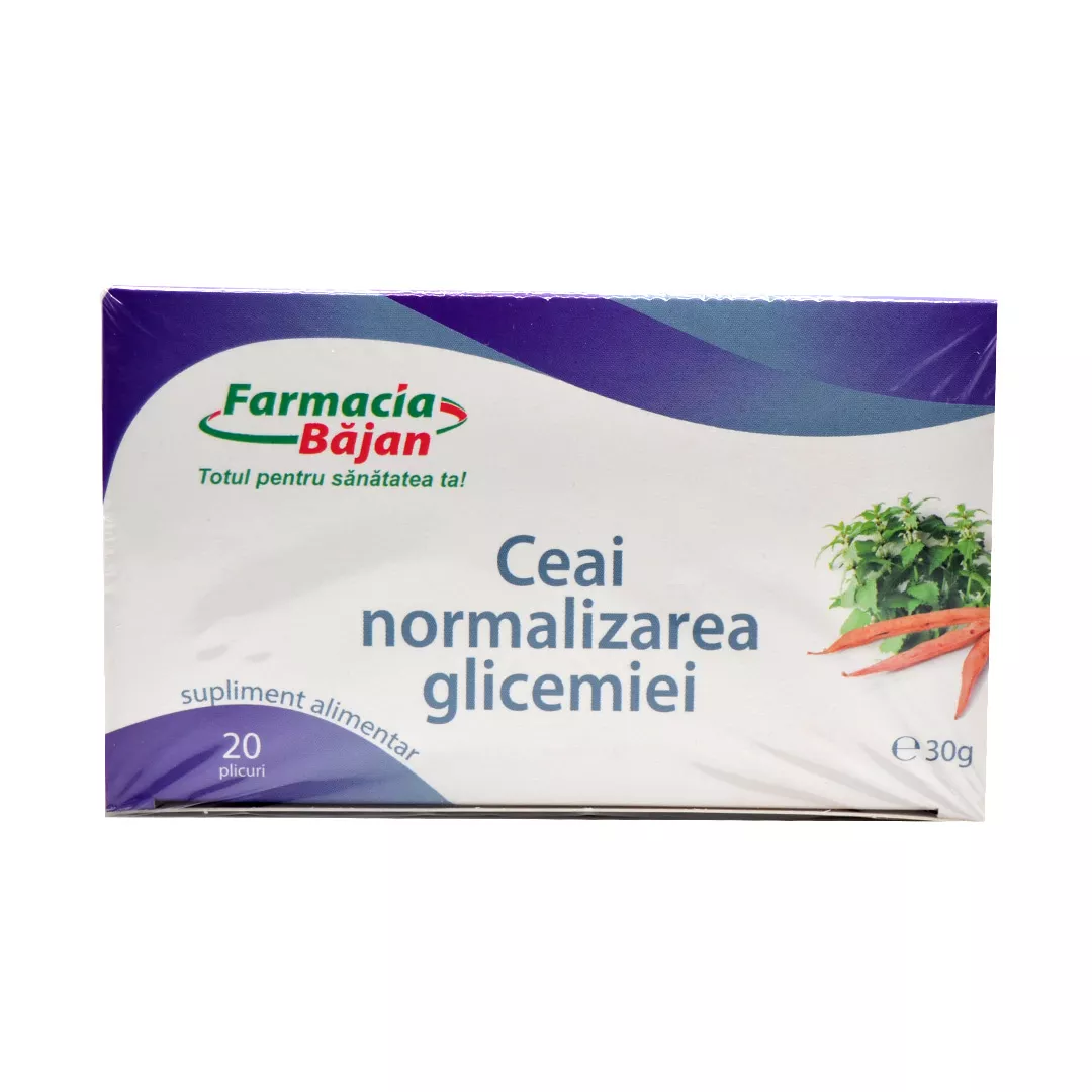 Ceai glicemie, 20 plicuri, Farmacia Bajan, [],https:farmaciabajan.ro
