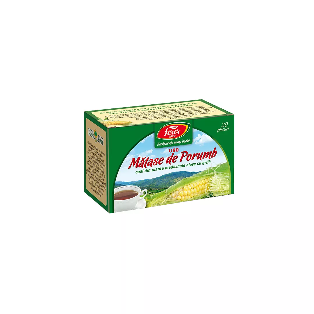Ceai matase de porumb, U80,20 plicuri, Fares, [],farmaciabajan.ro