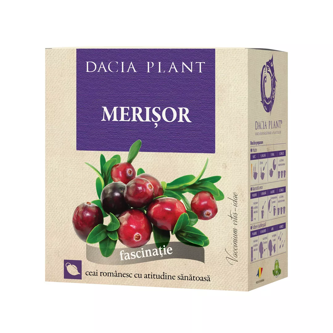 Ceai de Merisor, 30g, Dacia Plant, [],farmaciabajan.ro