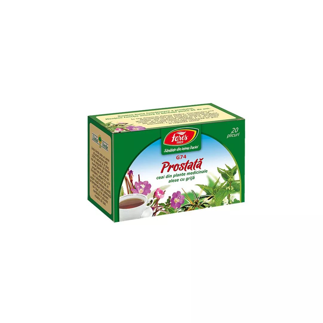 Ceai Prostata, G74, 20 plicuri, Fares, [],farmaciabajan.ro