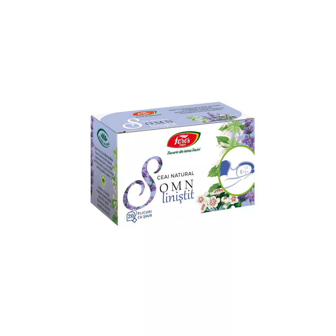 Ceai Somn Linistit, 20 plicuri, Fares, [],farmaciabajan.ro