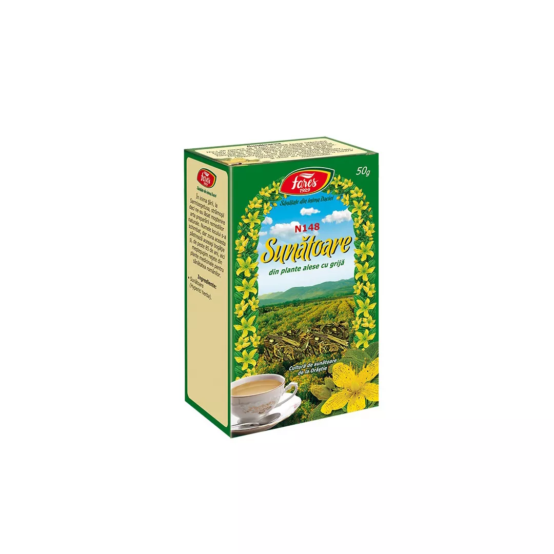 Ceai Sunatoare iarba, N148, 50 g, Fares, [],farmaciabajan.ro