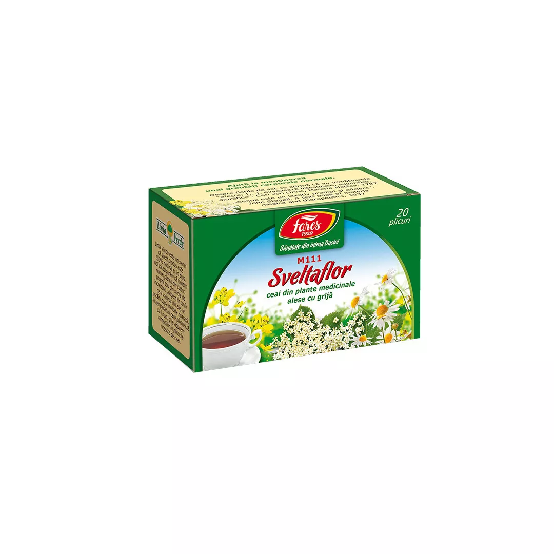 Ceai Sveltaflor, M111, 20 plicuri, Fares, [],farmaciabajan.ro