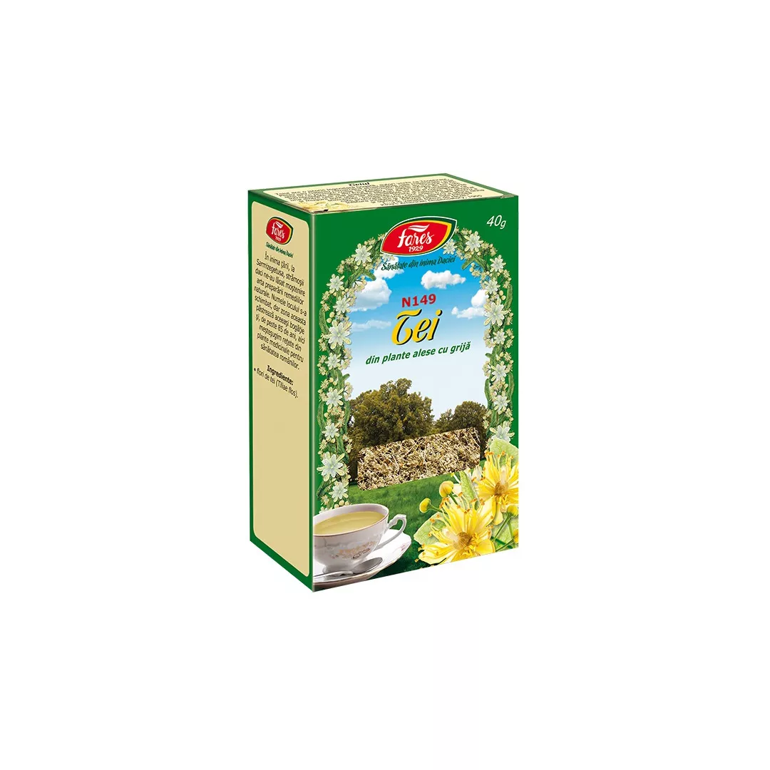 Ceai Tei flori, N149, 40 g, Fares, [],farmaciabajan.ro
