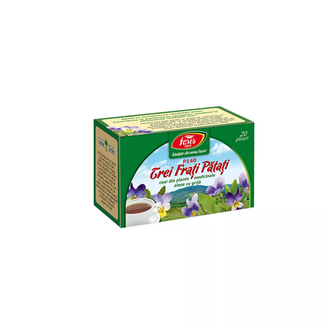 Ceai Trei Frati Patati, P140, 20 plicuri, Fares, [],farmaciabajan.ro