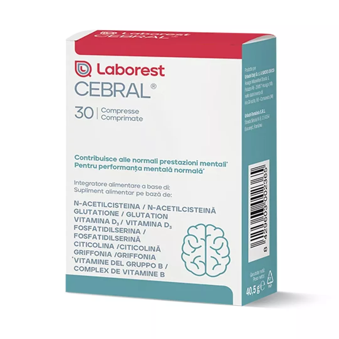 Cebral (creier), 30 comprimate, Laborest, [],farmaciabajan.ro