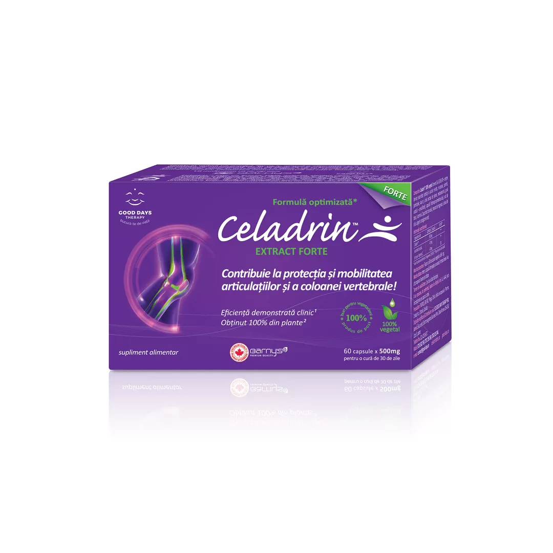 Celadrin Extract Forte 500 mg, 60 capsule, Good Days Therapy, [],farmaciabajan.ro